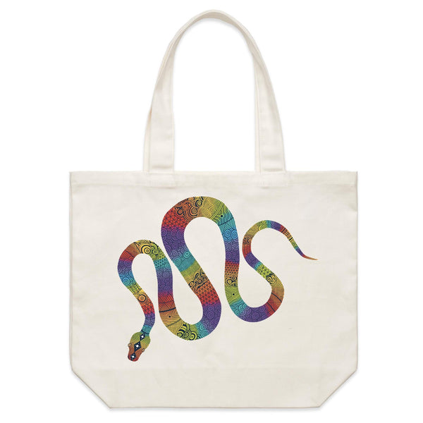 Rainbow Serpent - Shoulder Canvas Tote Bag