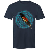 Black Cockatoo Feather Turquoise UNISEX T-Shirt