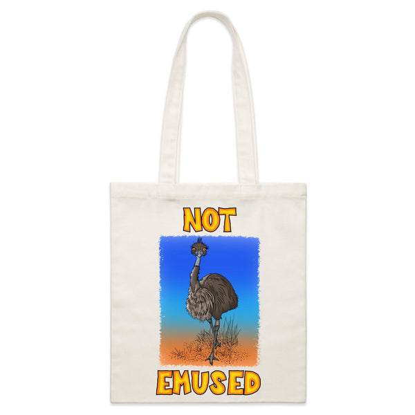 Not Emused - Parcel Canvas Tote Bag