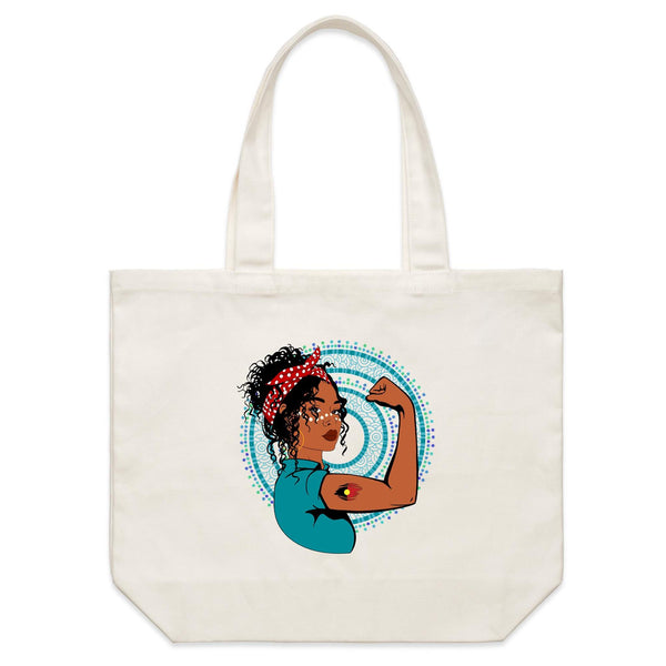 Staunch Sister with Background - Shoulder Canvas Tote Bag