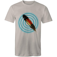 Black Cockatoo Feather Turquoise UNISEX T-Shirt