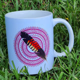Black Cockatoo Feather Mulberry 11oz Ceramic Mug
