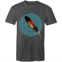 Black Cockatoo Feather Turquoise UNISEX T-Shirt