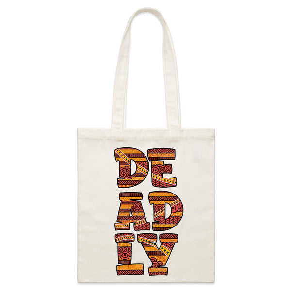 Deadly Stacked Parcel Canvas Tote Bag