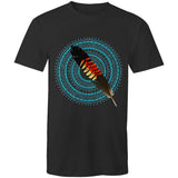 Black Cockatoo Feather Turquoise UNISEX T-Shirt